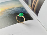 Custom Jade Cabochon Ring No.130213