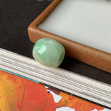 A-Grade Natural Moss On Snow Jadeite Barrel Pendant No.171773