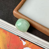 A-Grade Natural Moss On Snow Jadeite Barrel Pendant No.171773