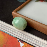 A-Grade Natural Moss On Snow Jadeite Barrel Pendant No.171773