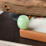 A-Grade Natural Moss On Snow Jadeite Barrel Pendant No.171773