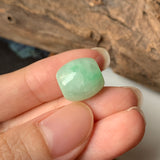 A-Grade Natural Moss On Snow Jadeite Barrel Pendant No.171773