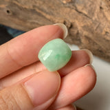 A-Grade Natural Moss On Snow Jadeite Barrel Pendant No.171773