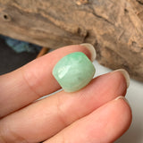 A-Grade Natural Moss On Snow Jadeite Barrel Pendant No.171773