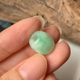 A-Grade Natural Moss On Snow Jadeite Barrel Pendant No.171773