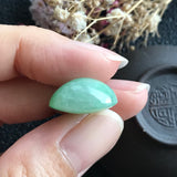 SOLD OUT: 17.35ct A-Grade Natural Green Jadeite Oval Cabochon No.130011