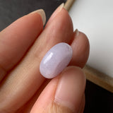 A-Grade Natural Light Lavender Jadeite Donut Pendant No.171797