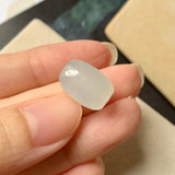 Icy A-Grade Natural Jadeite Barrel Pendant No.171787