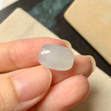 Icy A-Grade Natural Jadeite Barrel Pendant No.171787