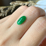 1.60cts A-Grade Natural Green Jadeite Oval Cabochon No.130301