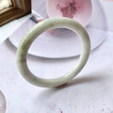 SOLD OUT: 52.6mm A-Grade Natural Jadeite Traditional Round Bangle No.151956