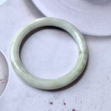 SOLD OUT: 52.6mm A-Grade Natural Jadeite Traditional Round Bangle No.151956