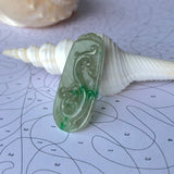 SOLD OUT: A-Grade Natural Jadeite Pendant with Carvings No.170749