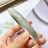 SOLD OUT: 52.6mm A-Grade Natural Jadeite Traditional Round Bangle No.151956