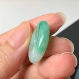 SOLD OUT: A-Grade Natural Floral Jadeite Donut Pendant No.171803
