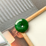 SOLD OUT: A-Grade Natural Imperial Green Jadeite Donut Pendant No.171950