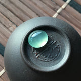 Icy A-Grade Natural Tiffany Green Jadeite Cabochon Piece No.130018