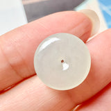 A-Grade Natural Faint Green Jadeite Donut No.171791