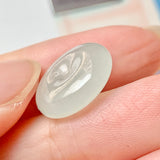A-Grade Natural Faint Green Jadeite Donut No.171791