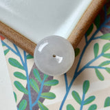 A-Grade Natural White Jadeite Donut No.171796