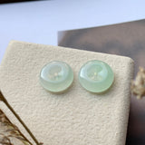 A-Grade Natural Jadeite Donut Pair No.180383