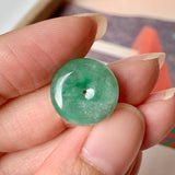SOLD OUT: A-Grade Natural Imperial Green Jadeite Donut Pendant No.171680