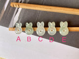 A-Grade Natural Jadeite Little Bunnies No.171970