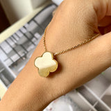 A-Grade Natural Yellow Jadeite Bespoke Clover Pendant No. 171967