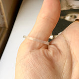 SOLD OUT: 17.9mm Icy A-Grade Natural Jadeite Thin Ring Band No.162028