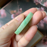 A-Grade Natural Moss on Snow Jadeite Donut Pendant No.170918