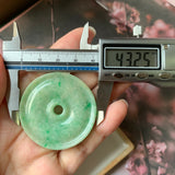 A-Grade Natural Moss on Snow Jadeite Donut No.170918