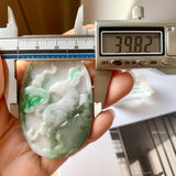 A-Grade Natural Multi-Colour Jadeite Rabbit Pendant No.171089