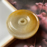 A-Grade Natural Yellow Jadeite Donut No.170920