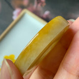 A-Grade Natural Yellow Jadeite Donut No.170920