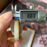 A-Grade Natural Yellow Jadeite Donut No.170920