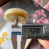 A-Grade Natural Yellow Jadeite Donut No.170920