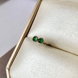 A-Grade Natural Imperial Green Jadeite MINI.malist Earring No.180562