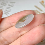 A-Grade Natural White Brownish Yellow Jadeite DonutNo. 171688