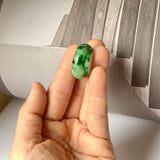 18.2mm A-Grade Natural Floral Imperial Jadeite Abacus Ring Band No.162219C