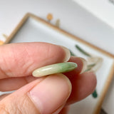 A-Grade Natural Yellowish Green Jadeite Donut Pendant No.171678