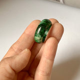 18.1mm A-Grade Natural Floral Imperial Jadeite Abacus Ring Band No.162219D
