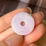 A-Grade Natural Lavender Jadeite Donut Pendant No. 220213