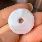 A-Grade Natural Lavender Jadeite Donut Pendant No. 220213