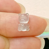 Icy A-Grade Natural Jadeite Teddy Bear Piece No.171500