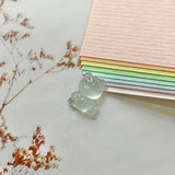 Icy A-Grade Natural Jadeite Teddy Bear Pendant No.171503