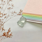 Icy A-Grade Natural Jadeite Teddy Bear Pendant No.171503