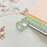 Icy A-Grade Natural Jadeite Teddy Bear Pendant No.171503