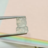 Icy A-Grade Natural Jadeite Teddy Bear Pendant No.171503