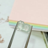 Icy A-Grade Natural Jadeite Teddy Bear Pendant No.171503