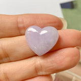 A-Grade Natural Lavender Jadeite Heart Pendant No.171983